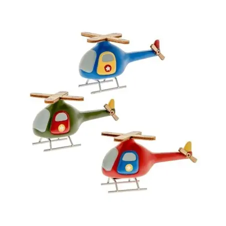 elicotteri in resina e legno originale bomboniere comunione maschio