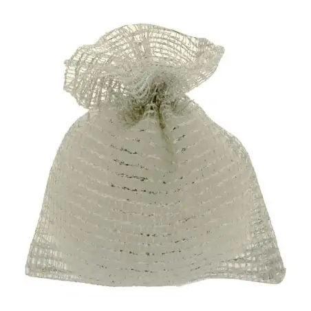 sacchetti confetti nozze d'argento in rete e organza