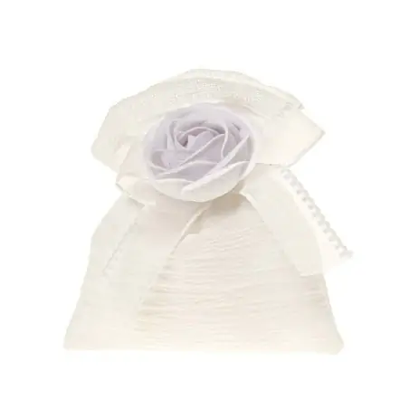 BOCCIOLO BAG CM.10X12 BIANCO - Categoria: Bomboniere