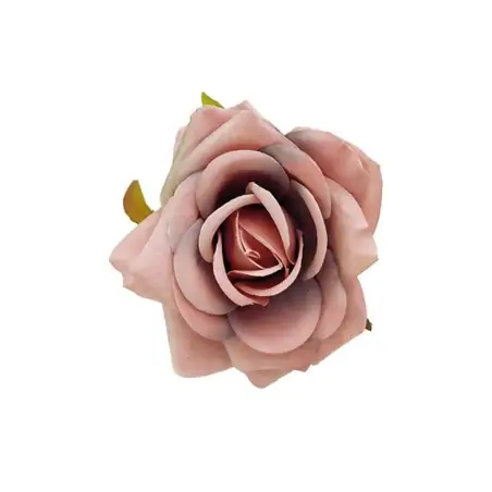 Bocciolo fiore rosa colore rosa antico tessuto di qualità