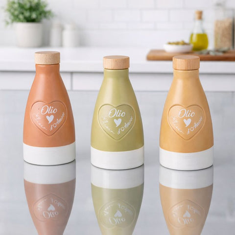 Bomboniere Oliere Ceramica Cuore | Bomboniera Romantica L'Olio d'Amore