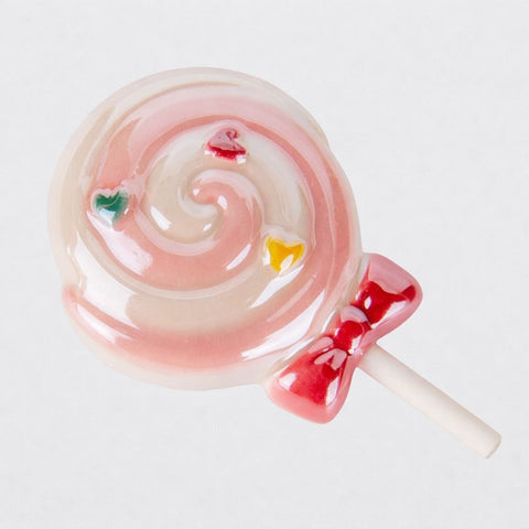 Bomboniera Magnete Bambina Lollipop Rosa cm.8 - Bomboniera Dolce Femminuccia