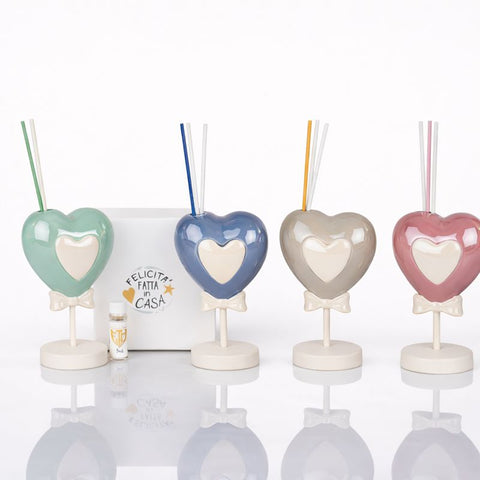 Profumatore Ambiente Bomboniera Cuore cm.14 - Bomboniera Profumata Romantica