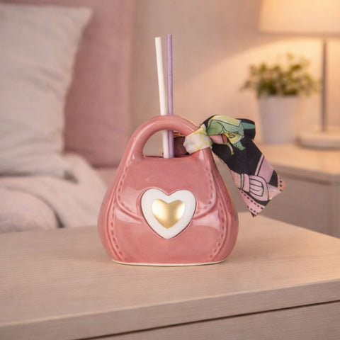 profuma ambiente borsetta rosa