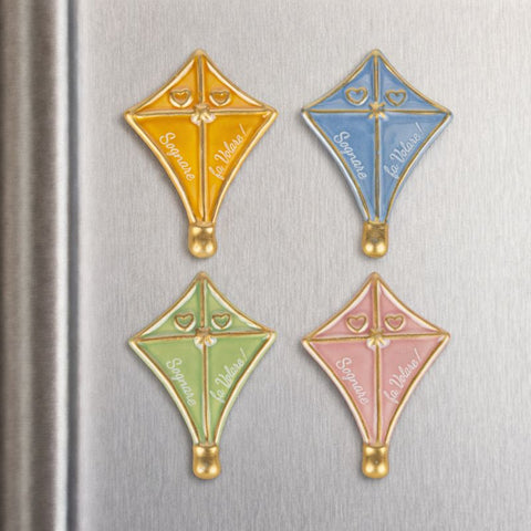 Bomboniera Magnete Aquilone Ceramica cm.7 - Bomboniera Calamita Sognare fa Volare