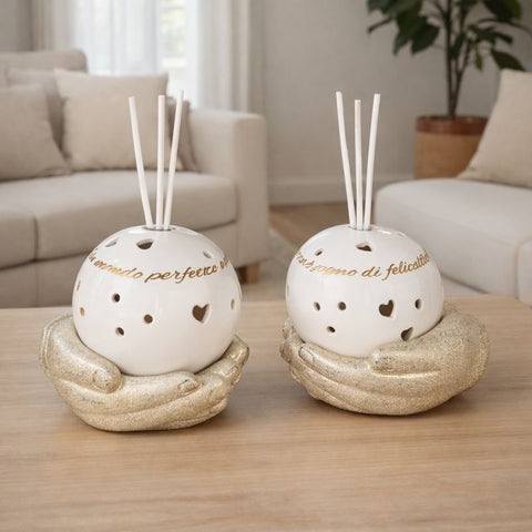 Profumatore Ambiente Sfera Mani - Bomboniera Matrimonio