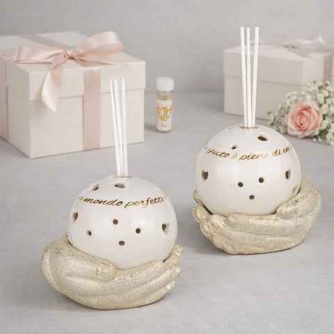 Profumatore Ambiente Sfera Mani - Bomboniera Matrimonio