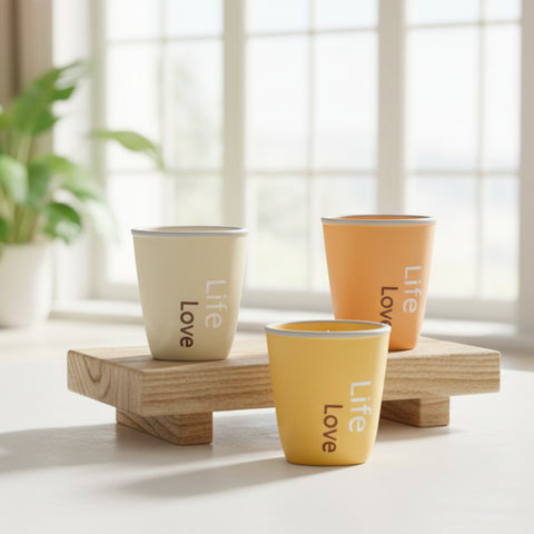 bomboniera vaso portapiante love life in porcellana
