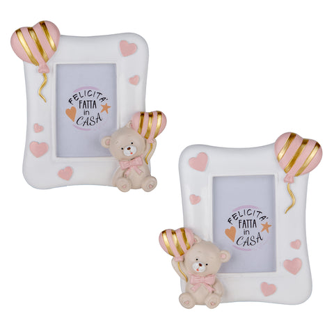 Cornice Portafoto Bomboniera Battesimo e Primo Compleanno Bimba