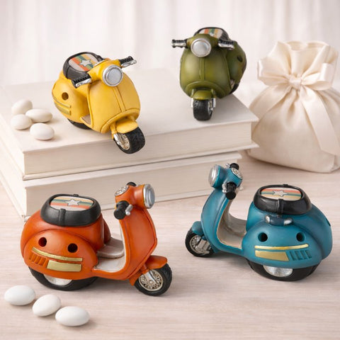 Bomboniera Lampada LED Scooter Vespa Comunione Cresima Colori Assortiti