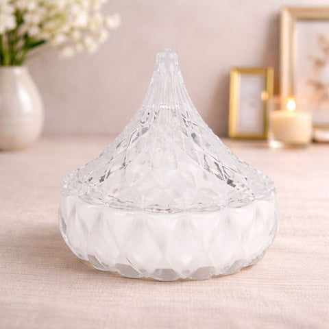 Bomboniera in Vetro Elegante con Piramide – Idea Regalo per Matrimonio e Anniversari