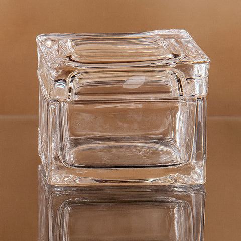 Bomboniera in Vetro Quadrata Elegante – Contenitore Porta Confetti