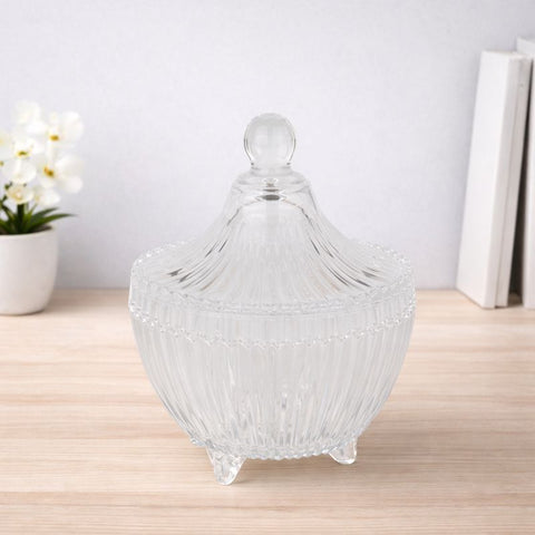 Potiche in Vetro con Piedini – Barattolo Decorativo per Bomboniere e Caramelle