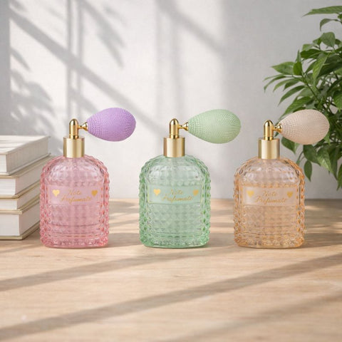 Diffusore Spray “Note Profumate” – Bomboniera in Vetro Assortita h.12 cm