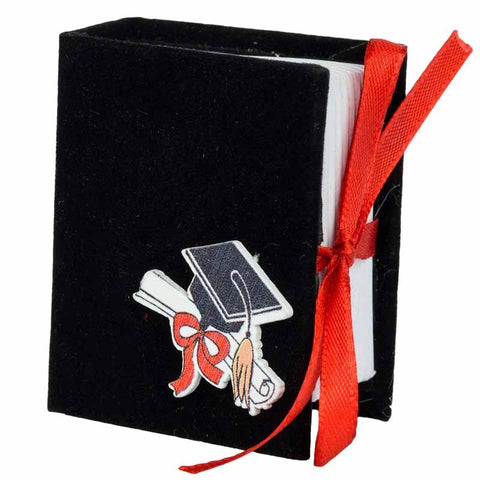 SCATOLINA LAUREA LIBRO PORTACONFETTI NERO