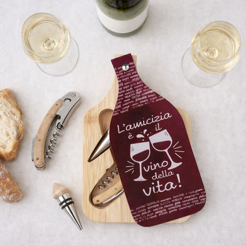 Bomboniera Set Vino con Cavatappi e Tappo – Idea Regalo Utile