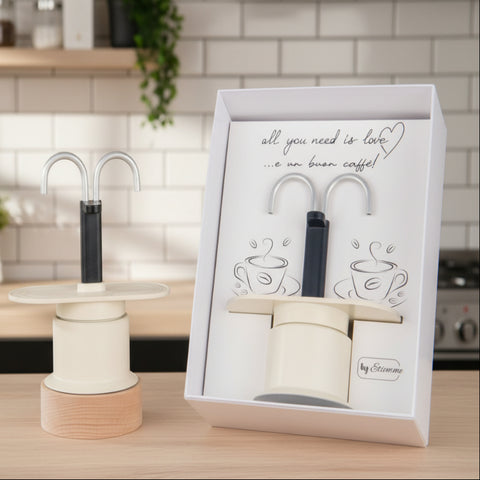 Bomboniera Caffettiera Chicco “All You Need Is Love” in Gift Box