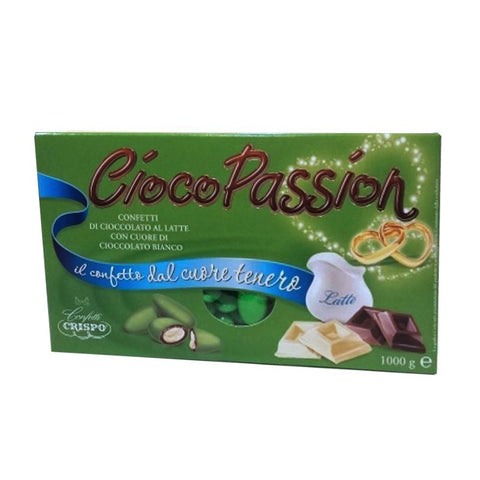 CONFETTI CRISPO CIOCOPASSION CIOCCOLATO BIANCO A LATTE VERDE