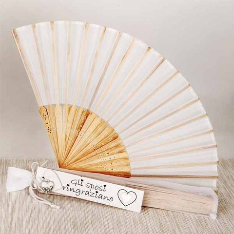 VENTAGLI MATRIMONIO ELEGANTI, GLI SPOSI RINGRAZIANO ACCESSORI