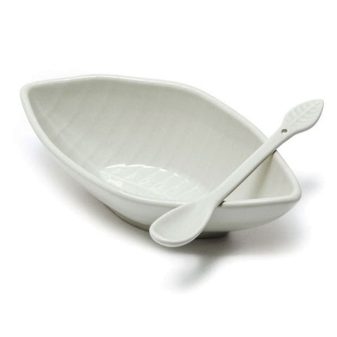 ANTIPASTIERA CIOTOLA CERAMICA E CUCCHIAINO