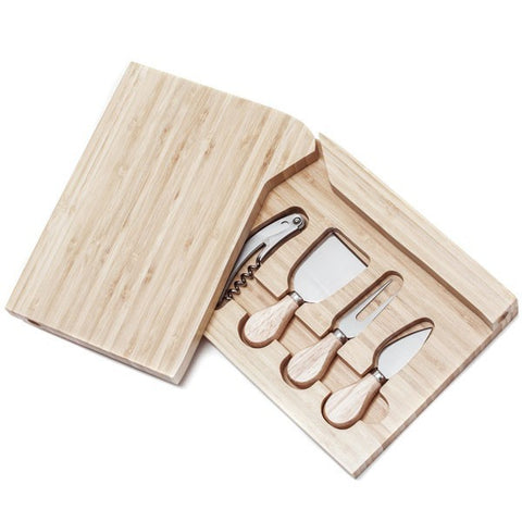 TAGLIERE LEGNO GRANDE SET FORMAGGIO BOMBONIERA