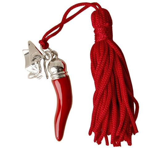 Charm pendente Cornetto portafortuna Bomboniere Laurea