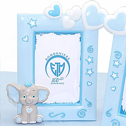 Cornice per Foto Elefantino per Battesimo Bambino