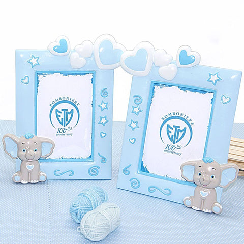 Cornice per Foto Elefantino per Battesimo Bambino