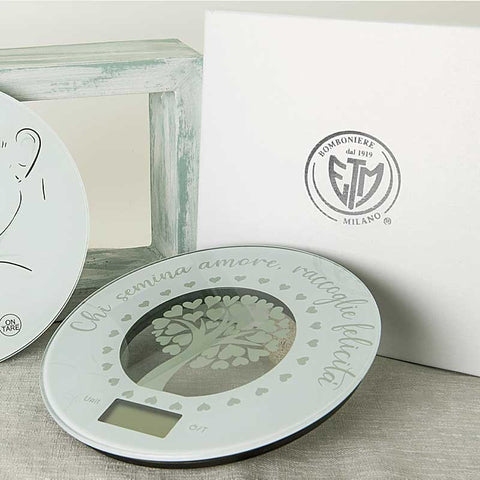 Bilancia Bomboniere Matrimonio Albero della Vita con Frase