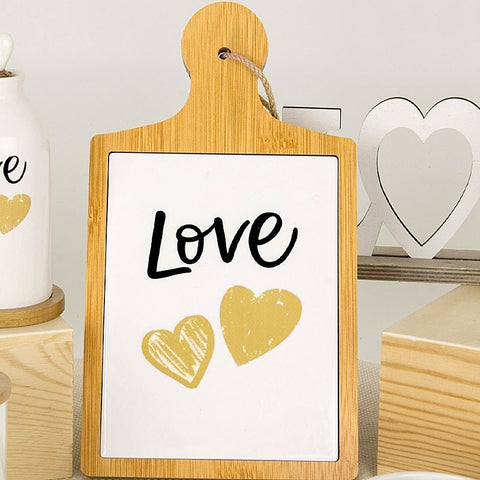 Tagliere Bomboniere in Legno e Porcellana