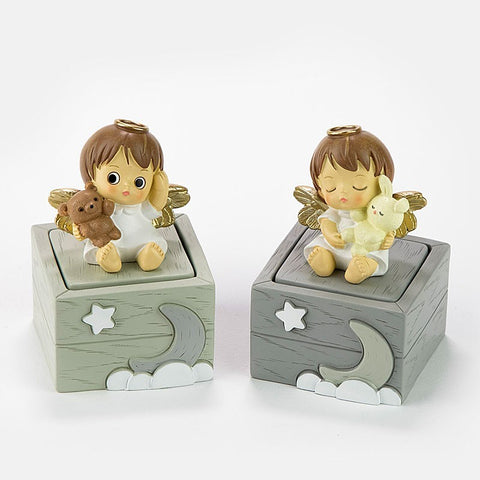 Angioletti Bomboniere con Scatolina Portaconfetti