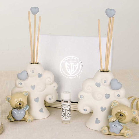 Profumatore ambiente albero e orsetto battesimo bimbo