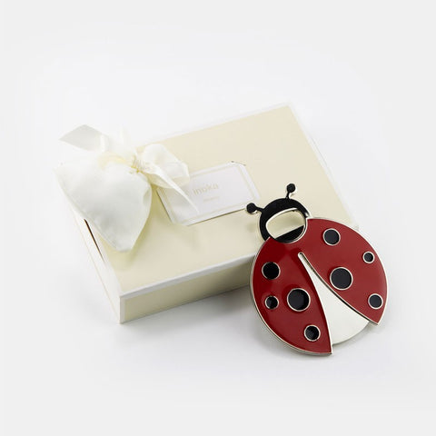 Apribottiglia bomboniere coccinella portafortuna con calamita