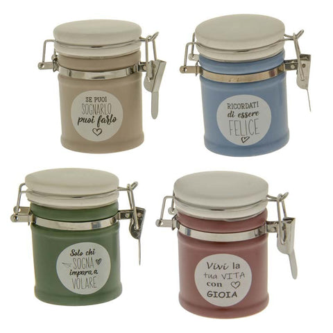 bomboniere barattoli con chiusura ermetica in porcellana 4