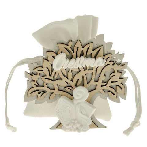 portaconfetti cresima albero della vita con gessetto