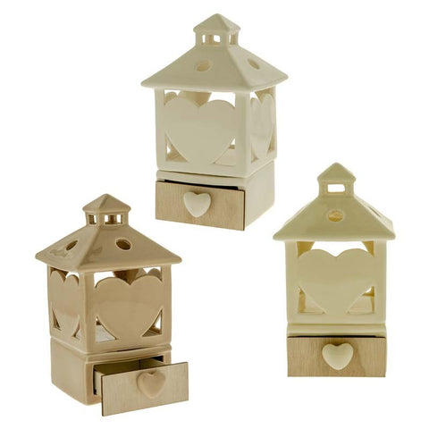 lanterne casetta in porcellana e legno bomboniere economiche