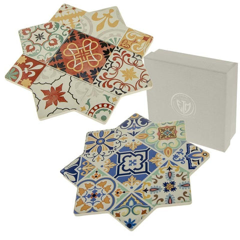 bomboniere sottopentola fantasia maiolica in ceramica decorata