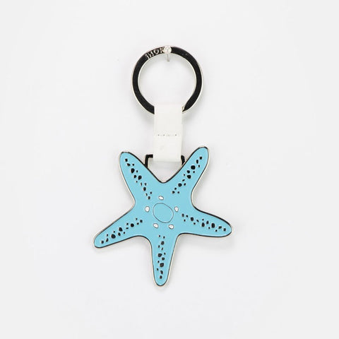 PORTACHIAVI SMALTATO STELLA MARINA COLORATA