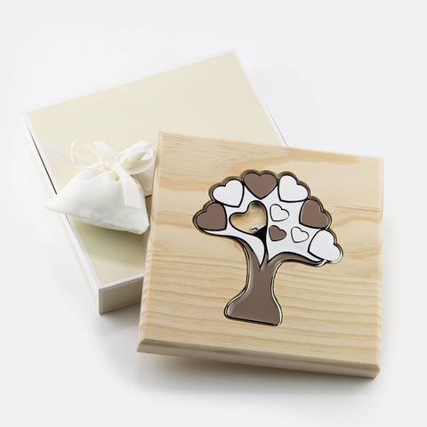 sottopentola in legno con apribottiglie albero della vita