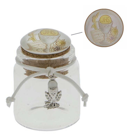 barattoli segnaposto comunione vasi per confettata on line