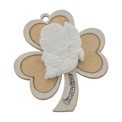 gessetti comunione simbolo calice con trifoglio in legno