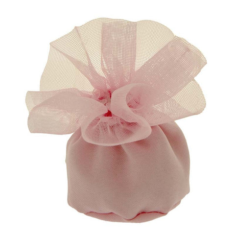 SACCHETTO PORTACONFETTI CIUFFO BAG PALLA CM.10 ROSA