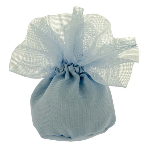 SACCHETTI PORTACONFETTI CIUFFO BAG PALLA CM.10 CIELO