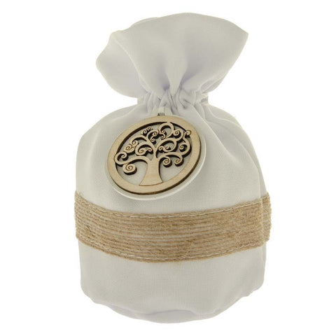 SACCHETTI PORTACONFETTI MATRIMONIO CON ALBERO DELLA VITA IN
