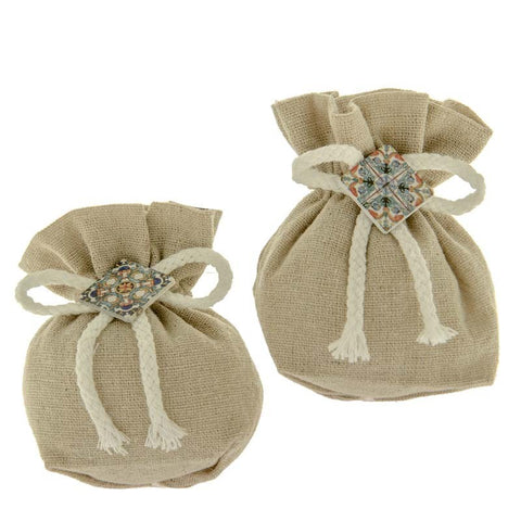 SACCHETTI PORTACONFETTI ON LINE CON APPLICAZIONE MAIOLICA