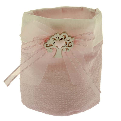 sacchetti per confettata nascita rosa morbidosa bag maxi h.14 cm