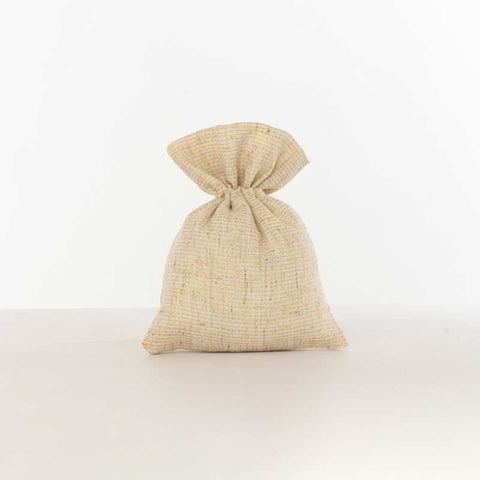 sacchetto tela color oro 8x10