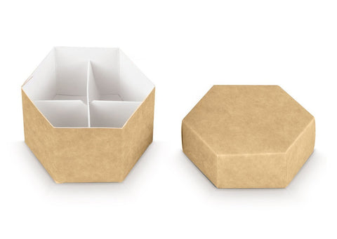 scatole portaconfetti fai da te esagonale cm 11x6