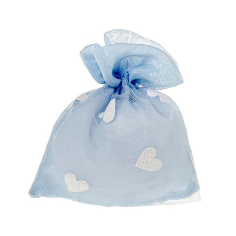 GLITTER HEART BAG CM.10X12 CIELO