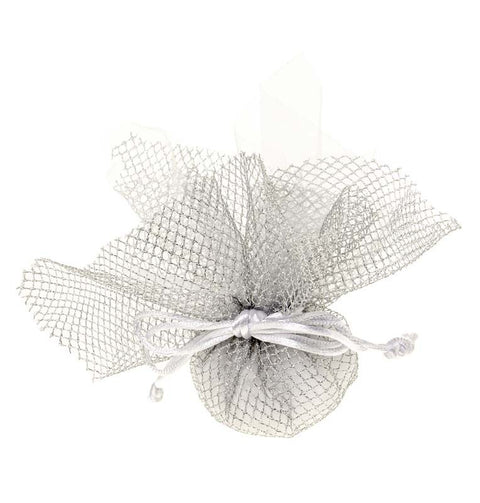 METALLIC RETE XL+VELO25X25SILVER